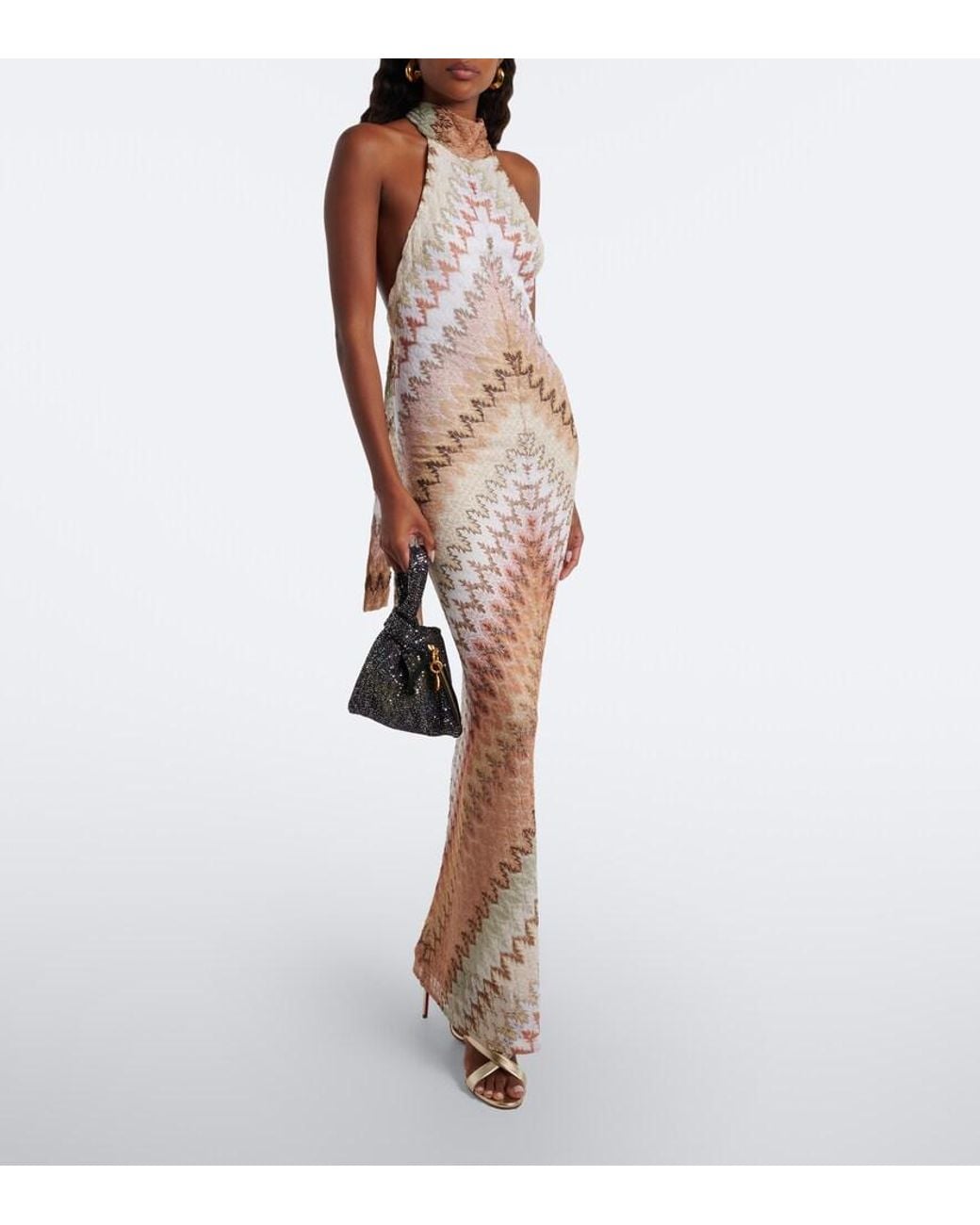 Missoni Black Sequined Top-Handle Bag