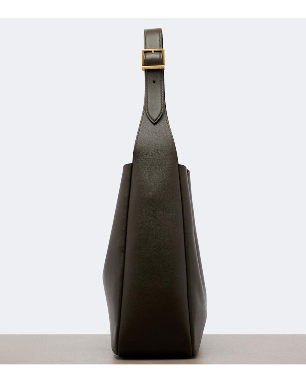 Saint Laurent Black Le 5 A 7 Supple Large Leather Shoulder Bag