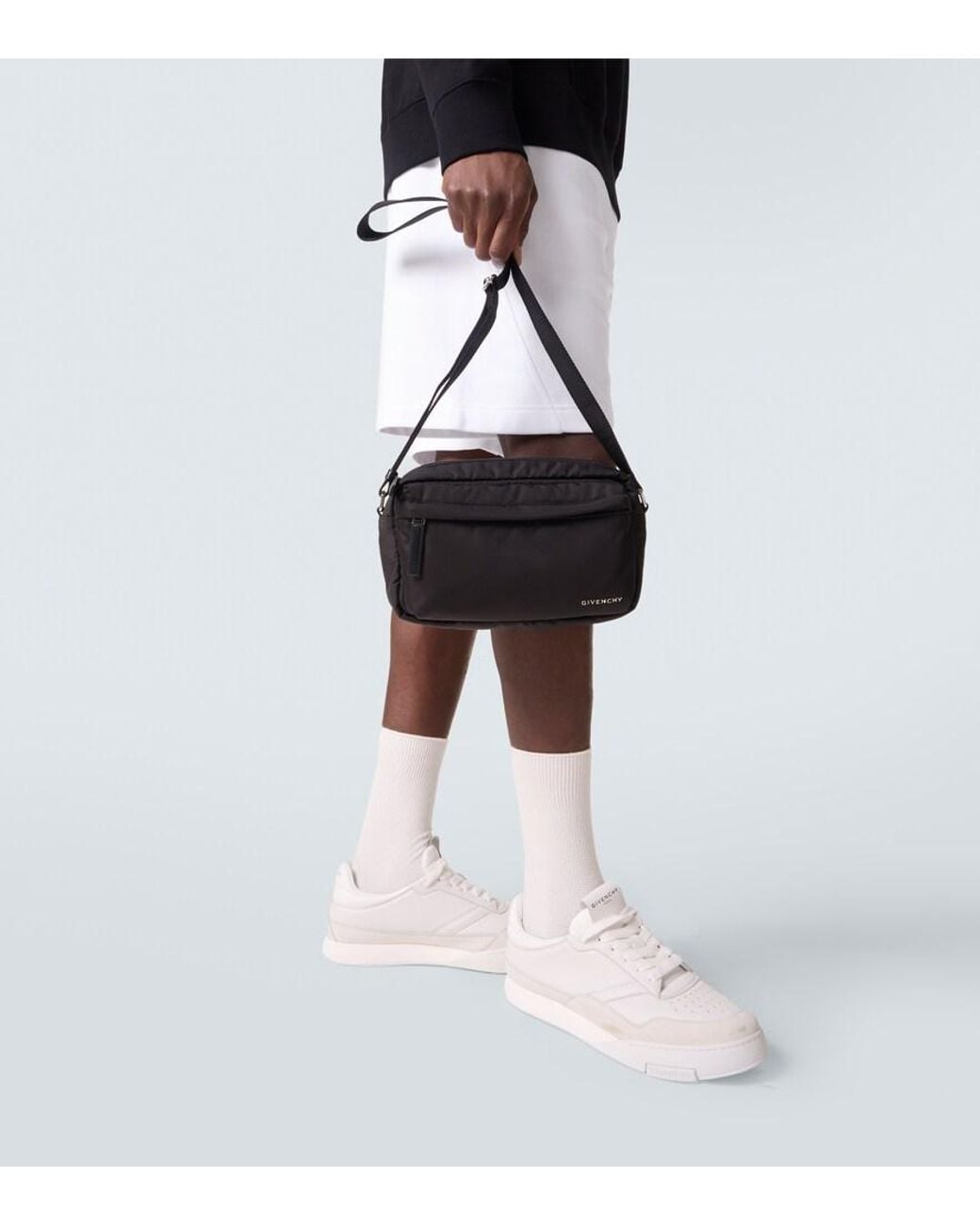 Givenchy Black Essential Crossbody Bag for men