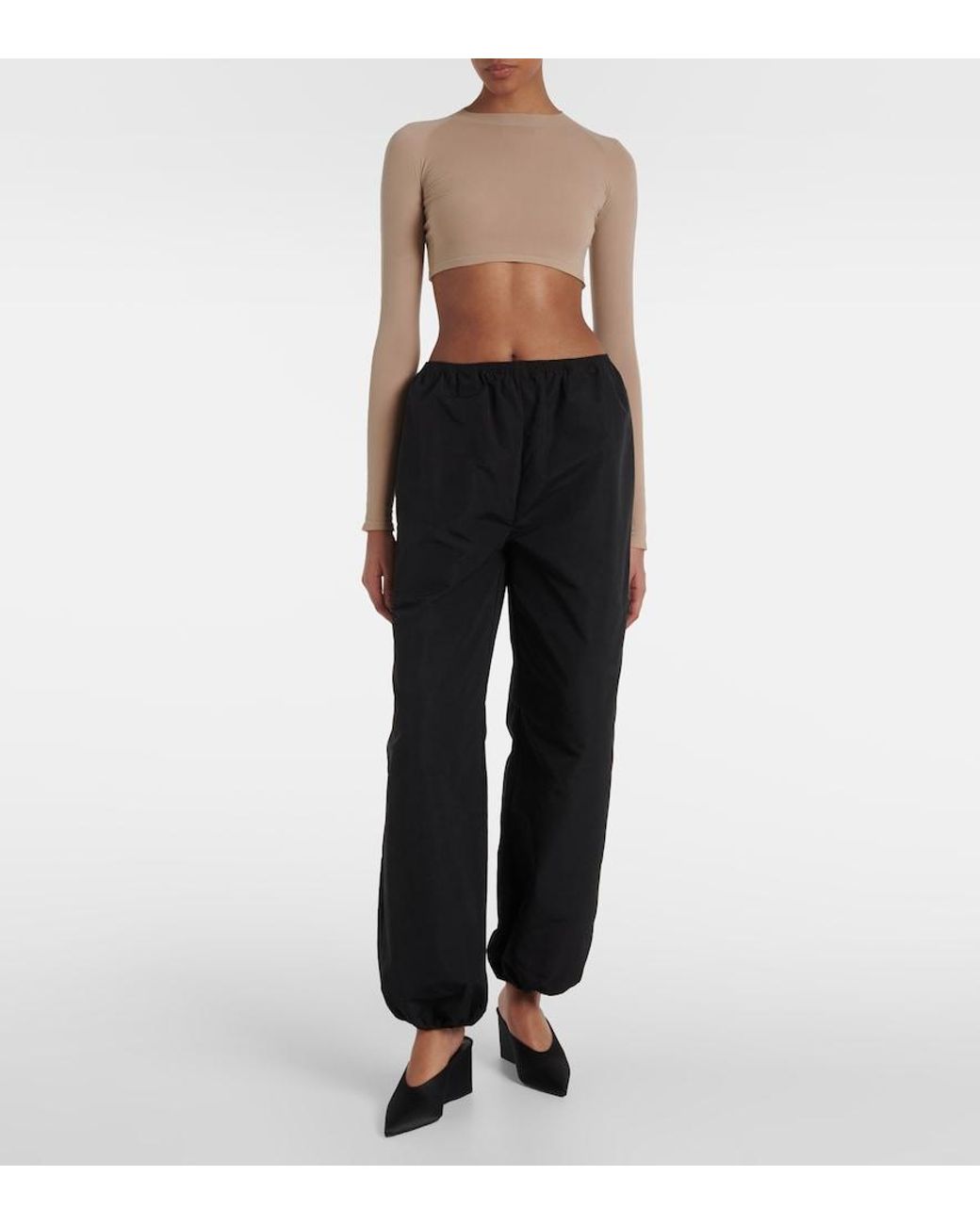 Alaïa Blue Balloon Straight Pants