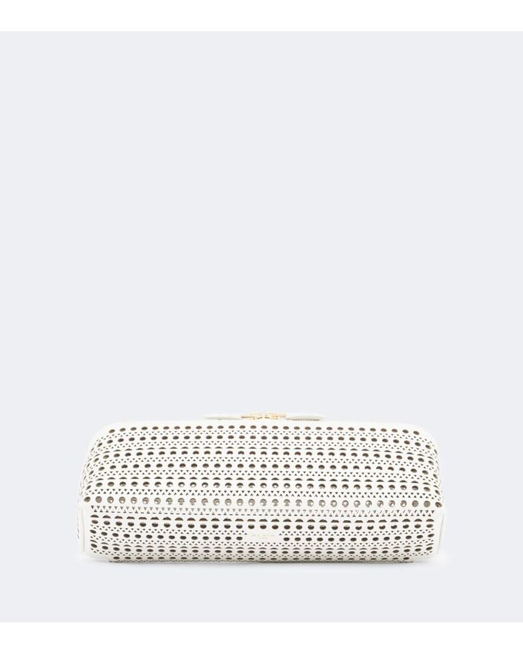 Alaïa Metallic Delta Vienne Leather Clutch