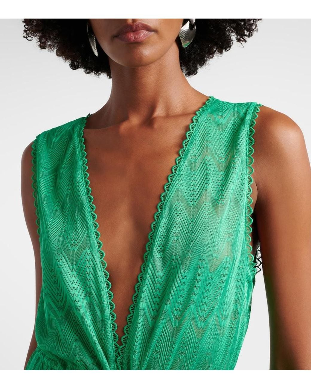 Melissa Odabash Green Tessa Beach Cover-Up