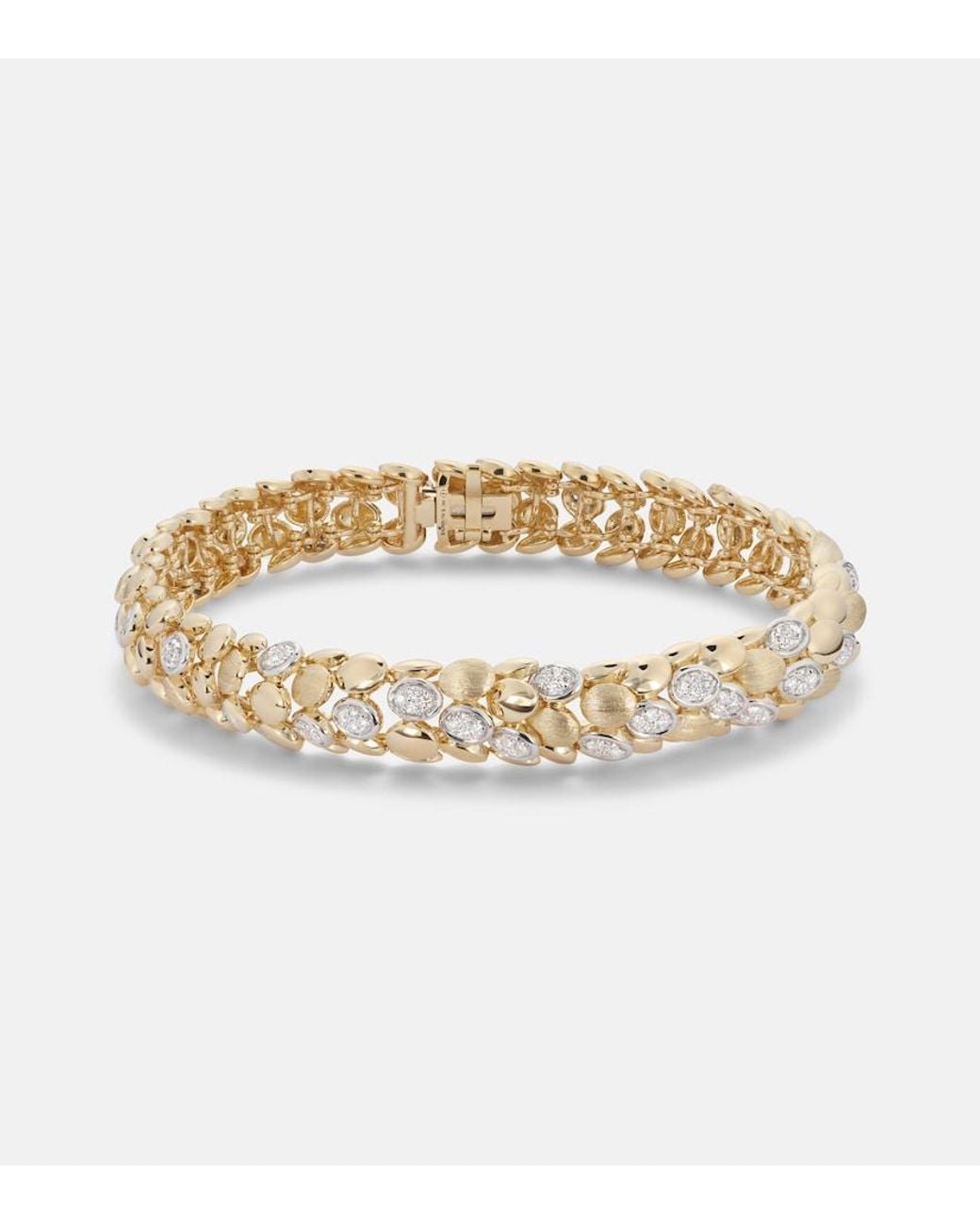 Rainbow K Metallic Blossom Small 14Kt Bracelet With Diamonds