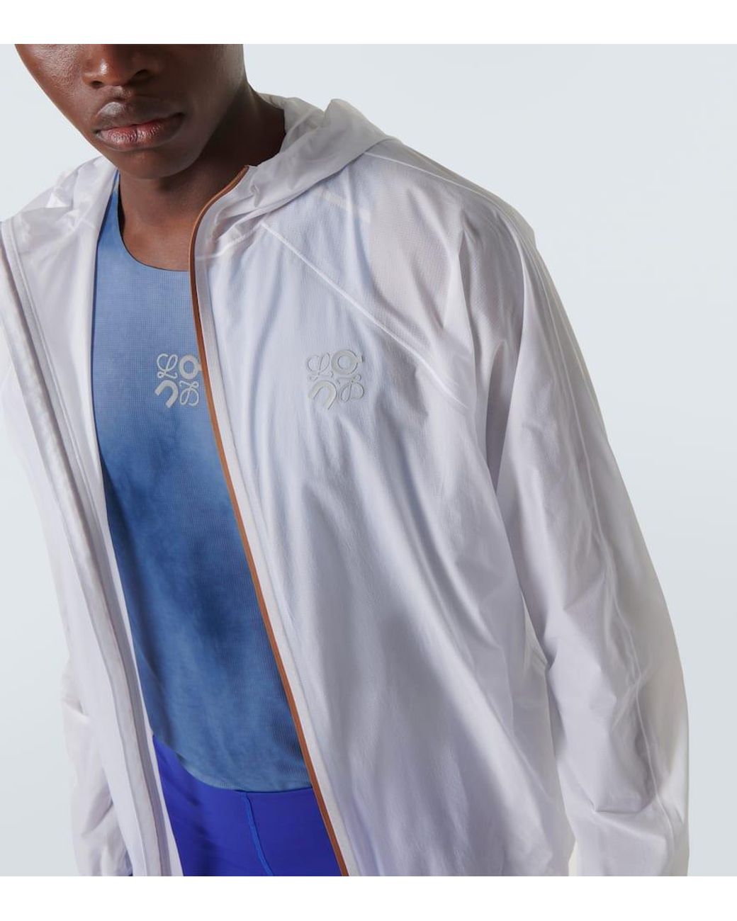 Loewe X On Ultra Logo Technical Jacket in White for Men | Lyst