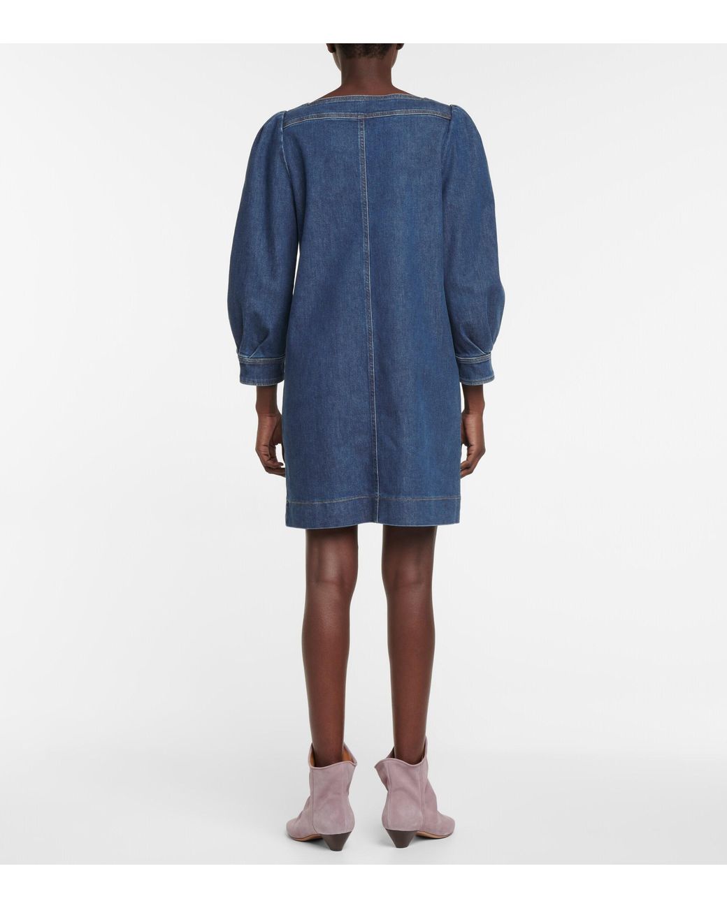See By Chloé Denim Mini Dress in Blue 