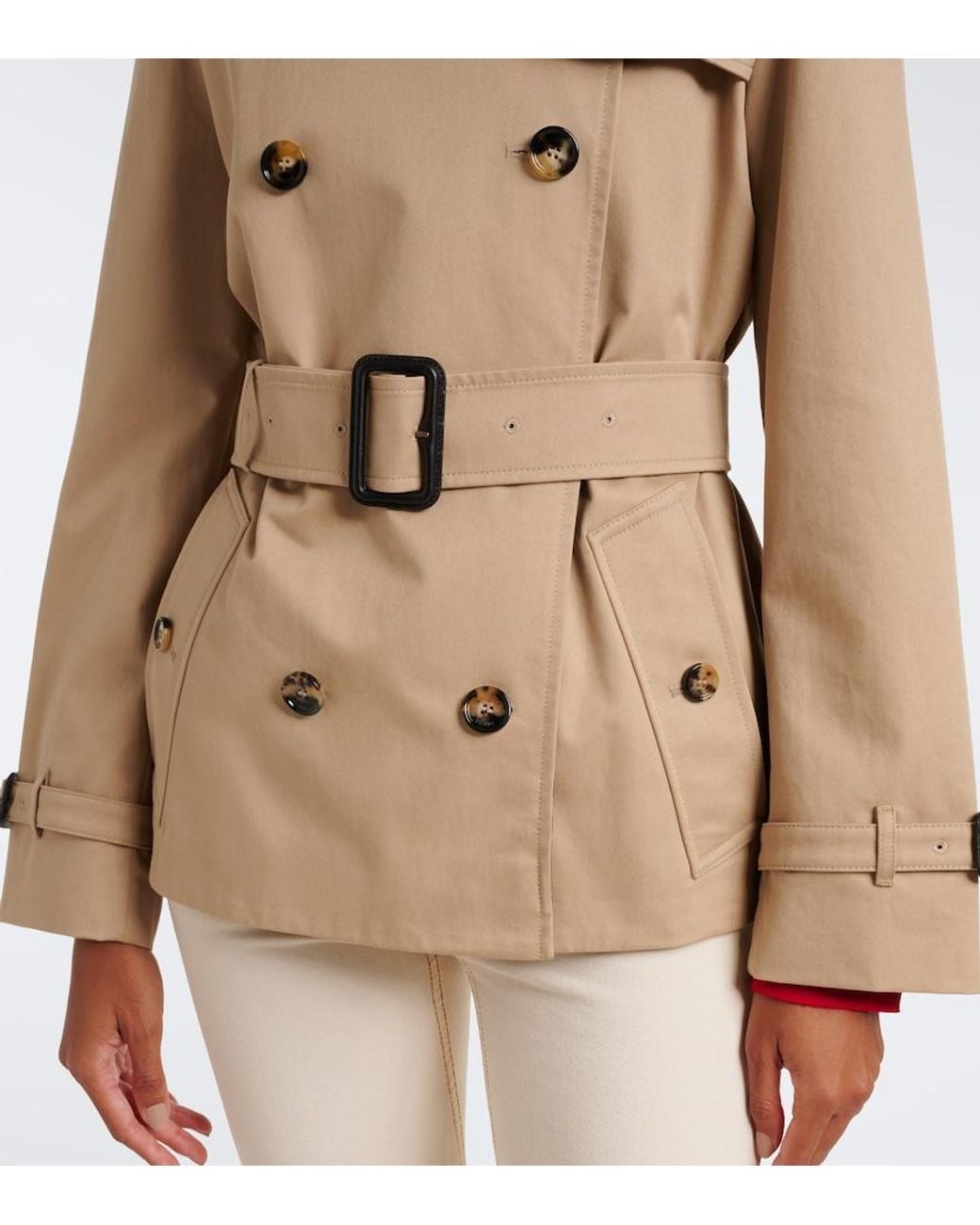 Burberry Natural Cotton Gabardine Trench Coat