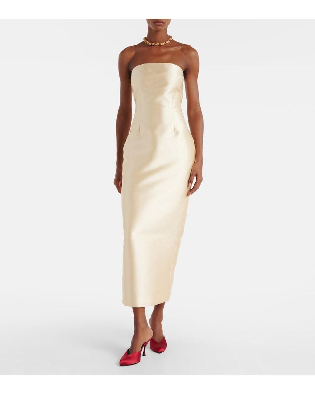 Solace London Natural Renee Caped Gown