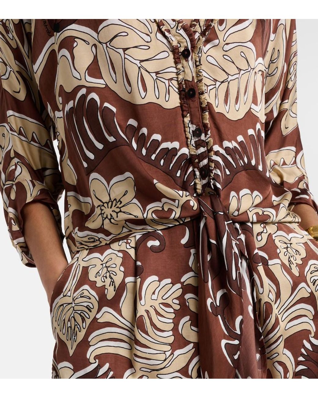 Poupette Pink Azia Printed Top
