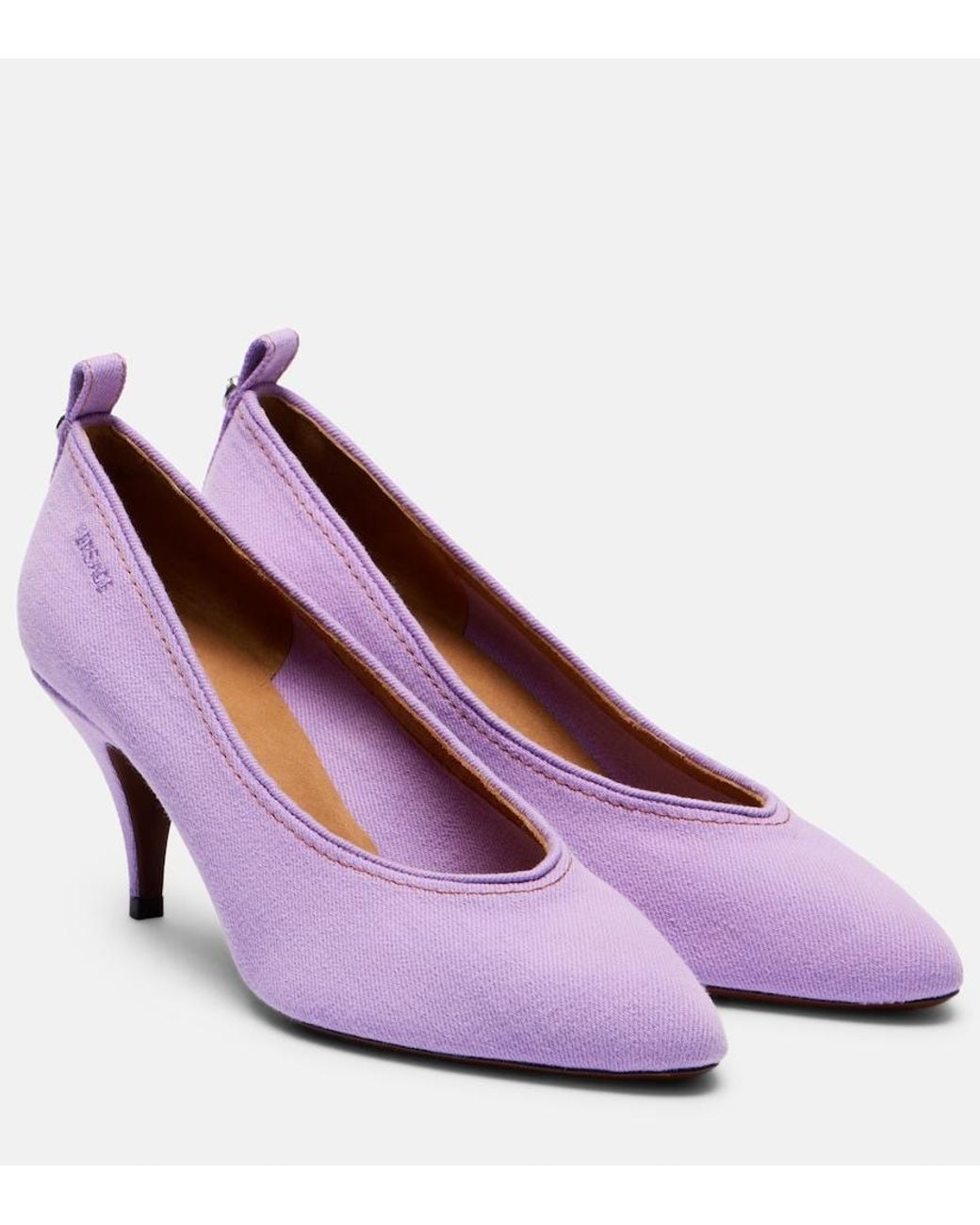 Versace Purple Tina Denim Pumps
