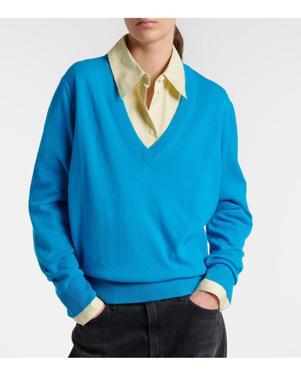 Jardin Des Orangers Blue Cashmere Sweater