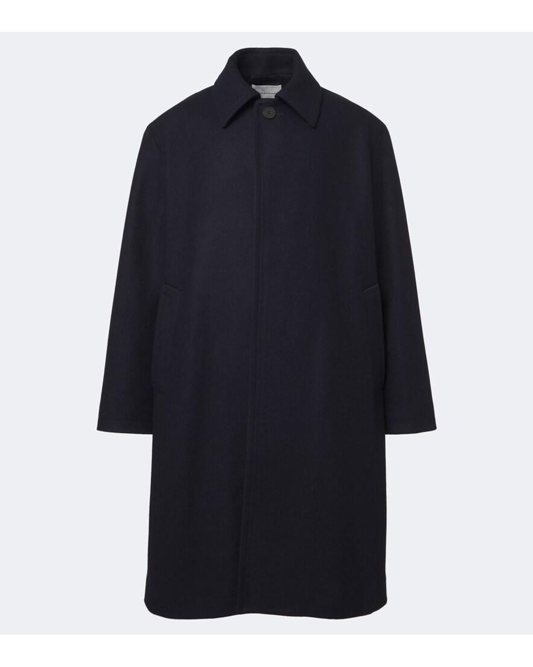 Studio Nicholson Blue Ady Wool-Blend Overcoat for men