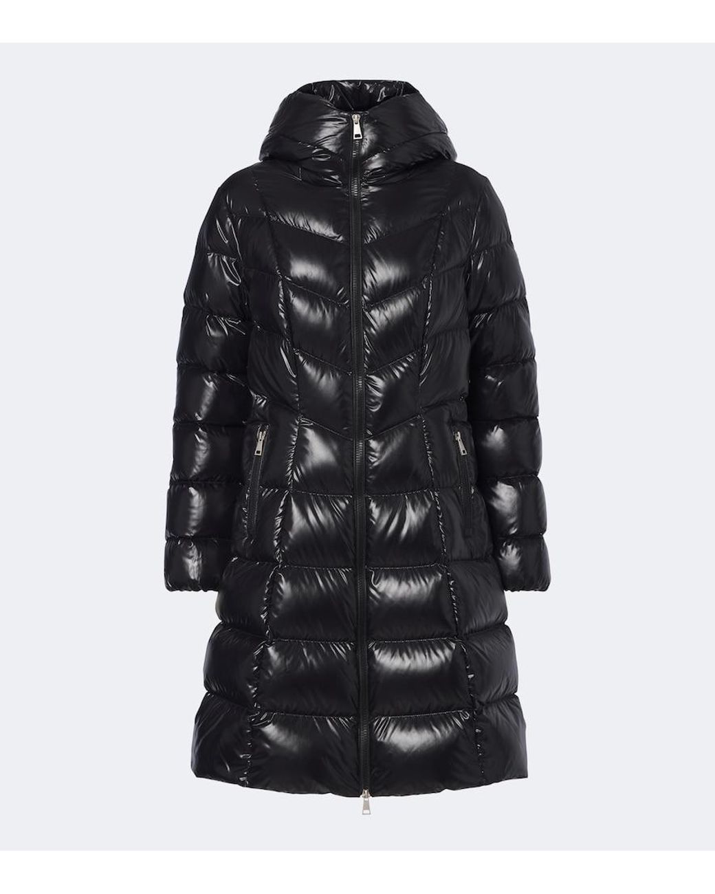 Moncler Black Marusse Hooded Quilted Down Coat