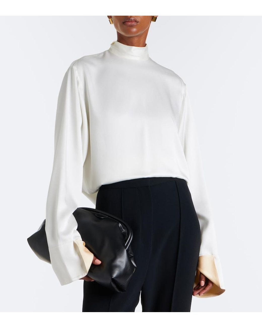 Stella McCartney White Satin Top