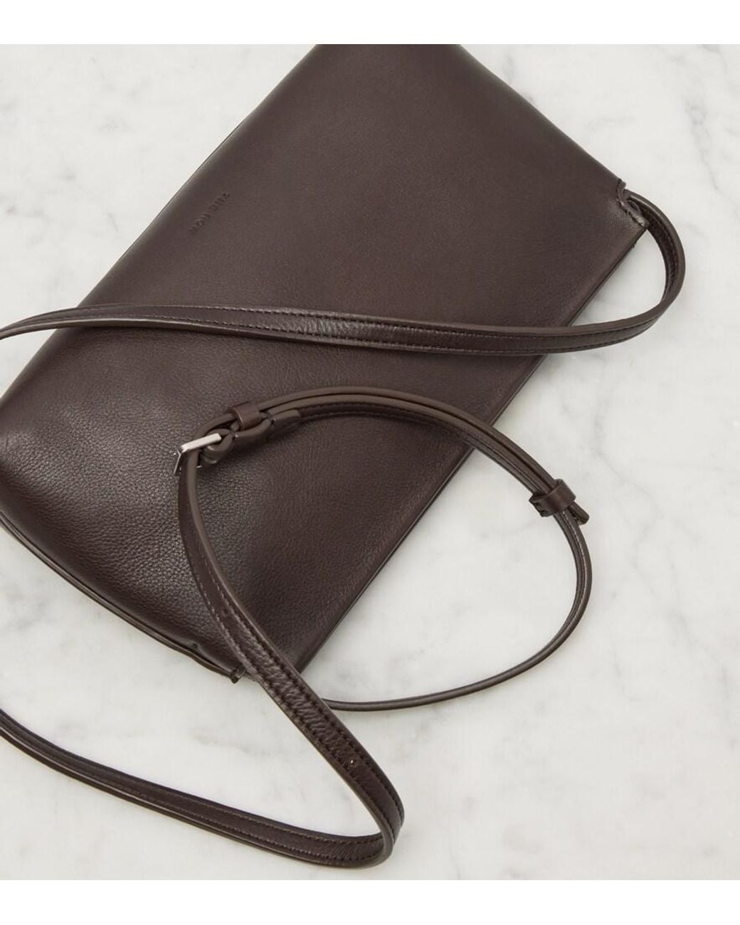 The Row Gray Schultertasche Rene Aus Leder