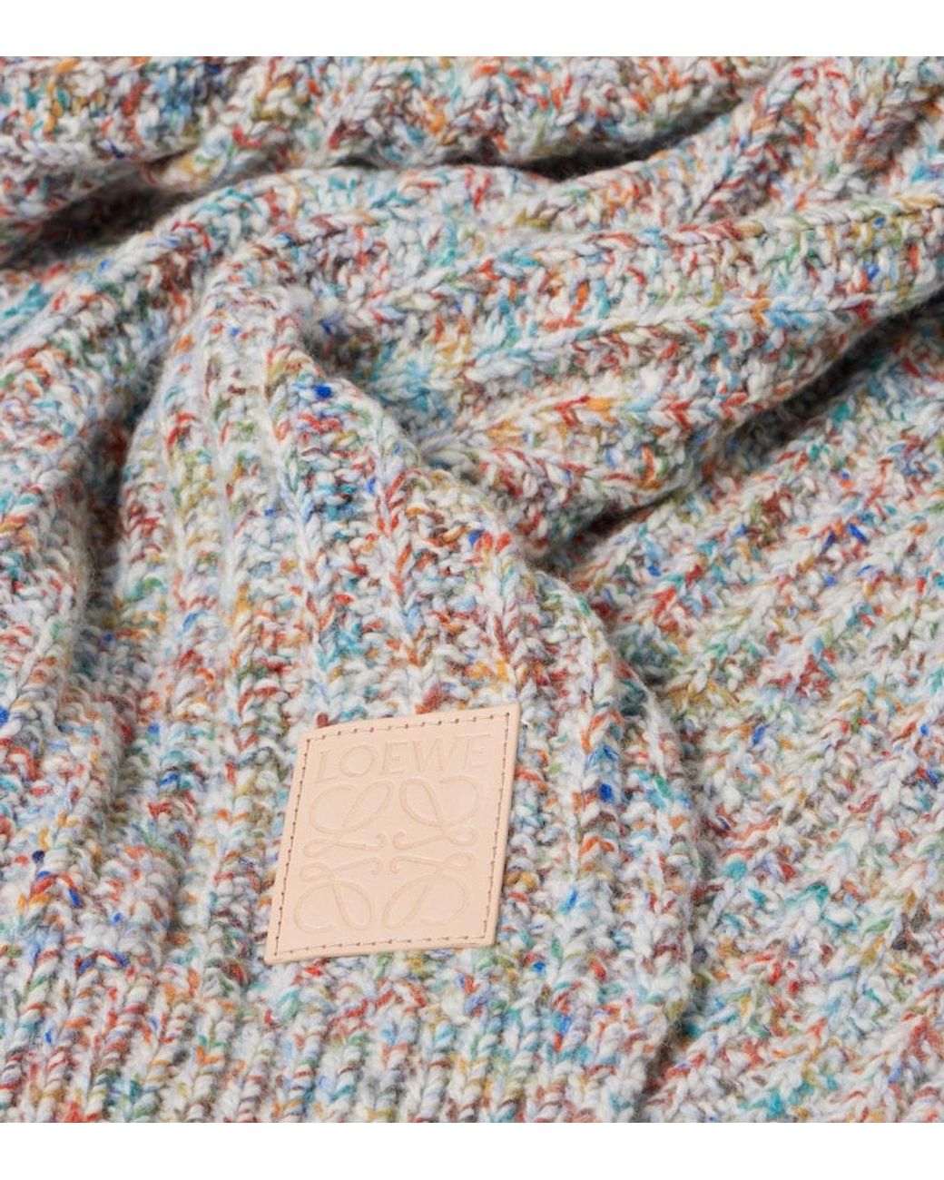 Loewe Multicolor Wool And Cashmere-Blend Scarf