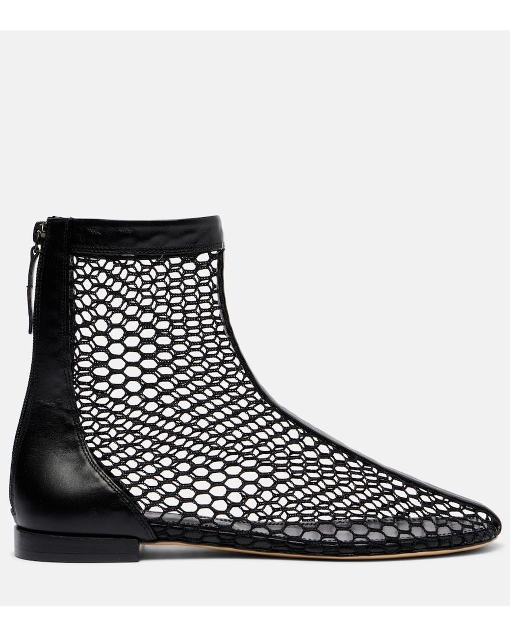 Souliers Martinez Black Maxima Mesh Ankle Boots