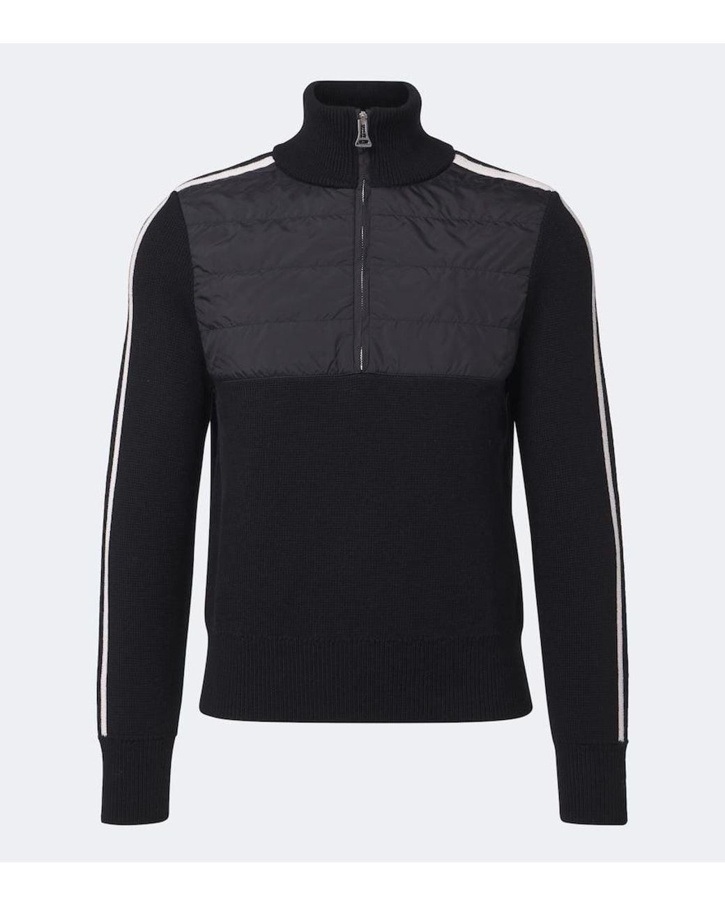 Perfect Moment Blue Wool Half-Zip Sweater for men