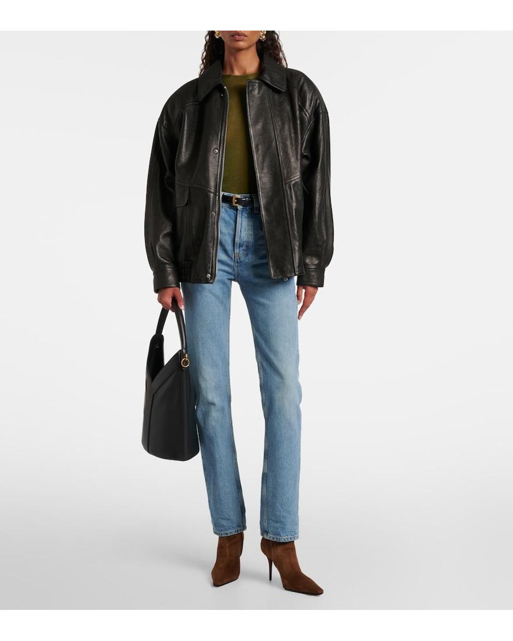 Saint Laurent Brown Ashley 90 Suede Ankle Boots