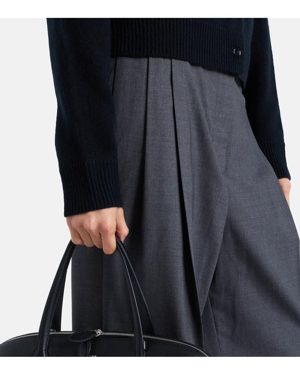 Dorothee Schumacher Black Elegant Statements Wool And Cashmere Cardigan