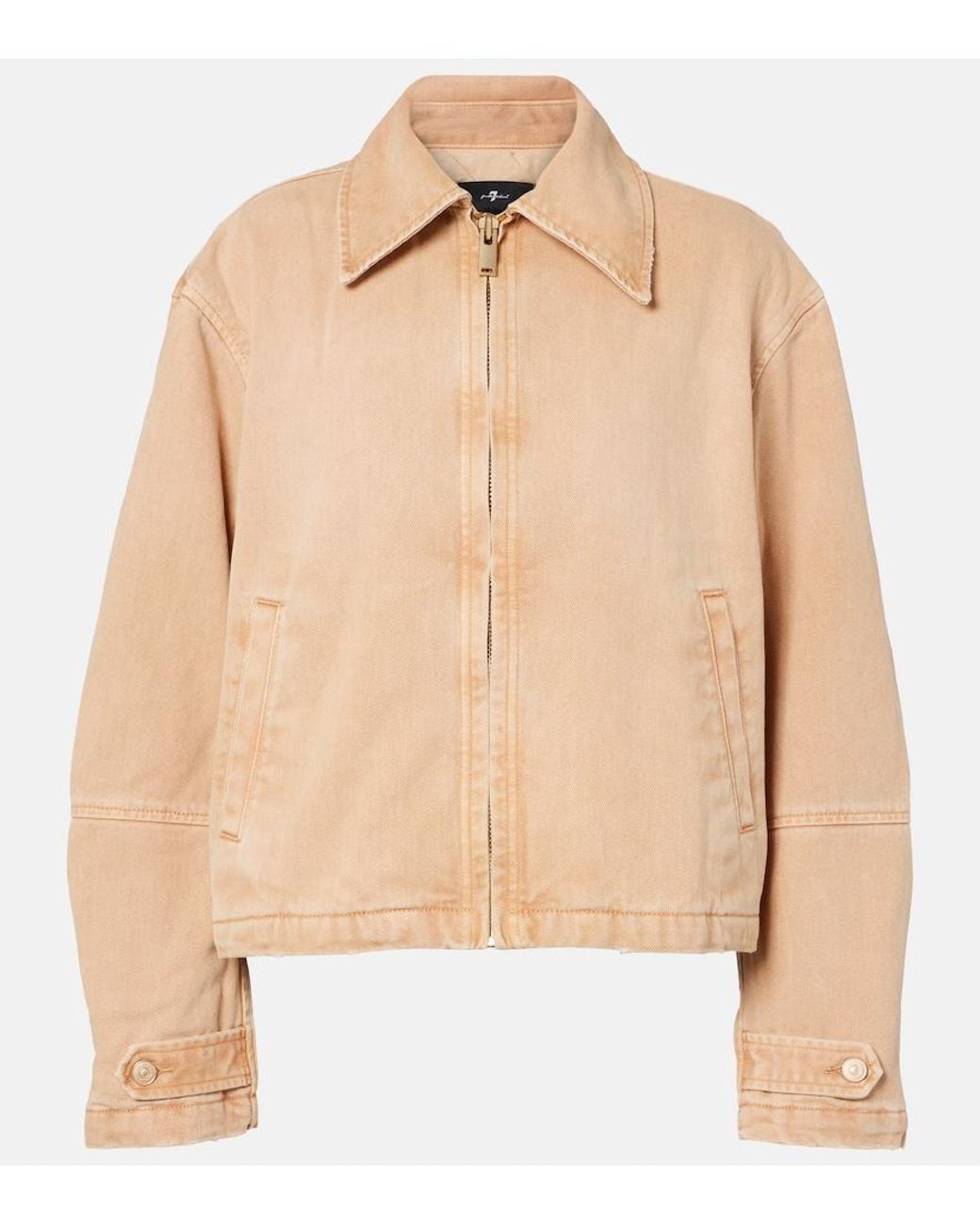 7 For All Mankind Natural Denim Jacket