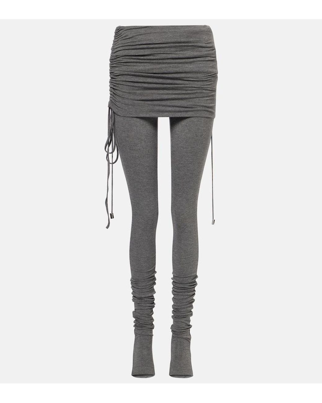 The Attico Gray Jersey Jumpsuit