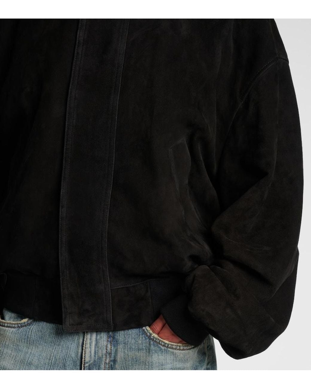 Balenciaga Black Suede Jacket