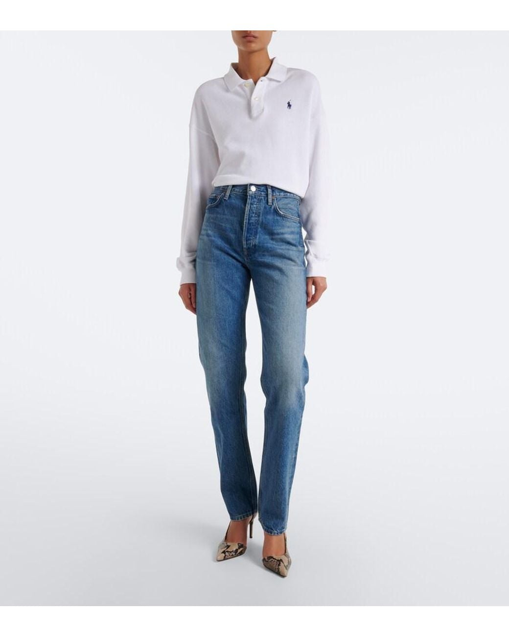 Agolde Blue 90's Pinch Straight Jeans