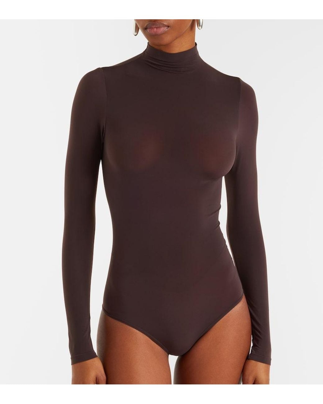Wolford Purple Buenos Aires Sheer Bodysuit