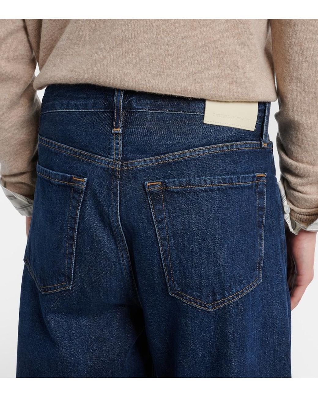 Citizens of Humanity Blue Miro Barrel-Leg Jeans