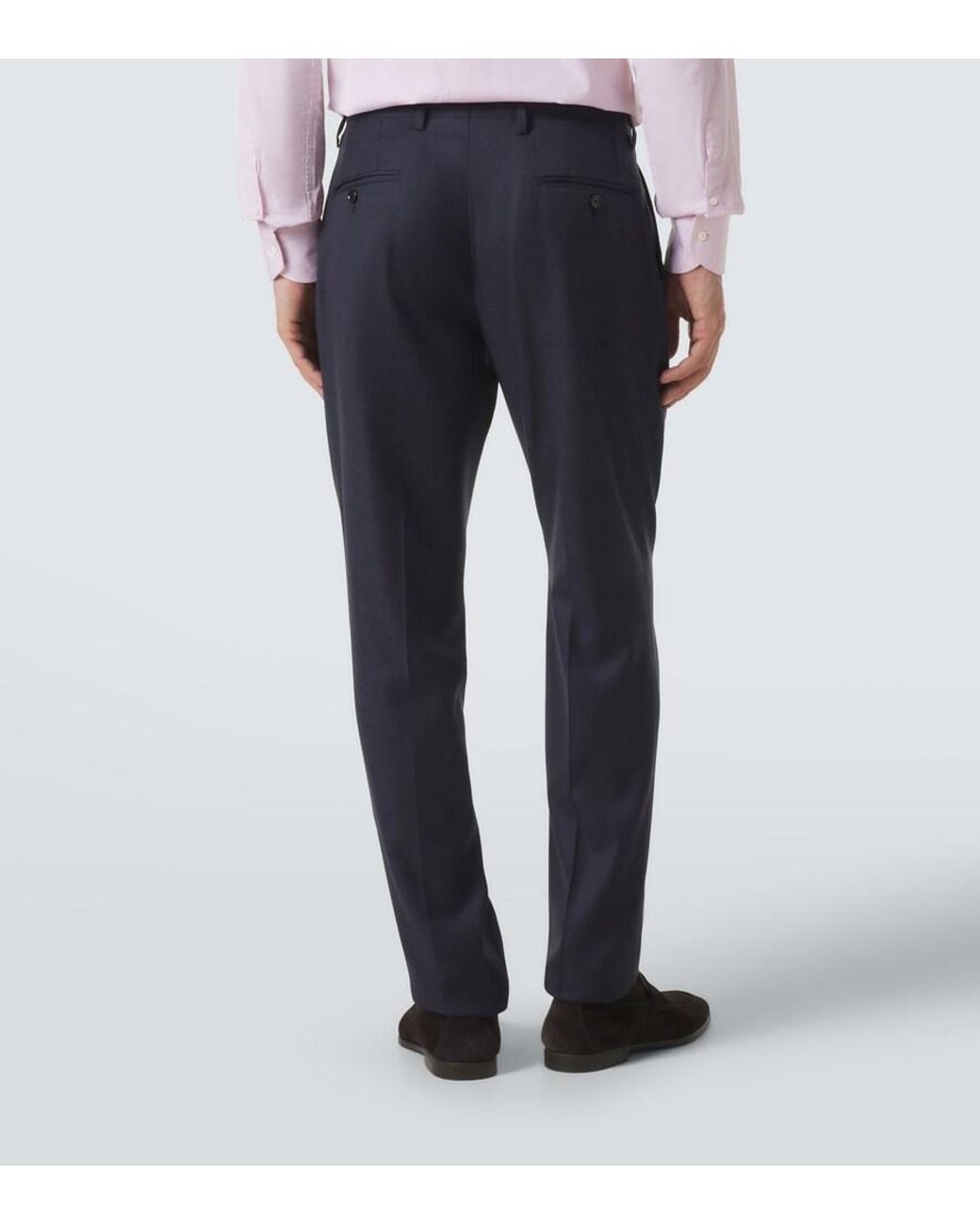 Lardini Blue Virgin Wool Suit for men