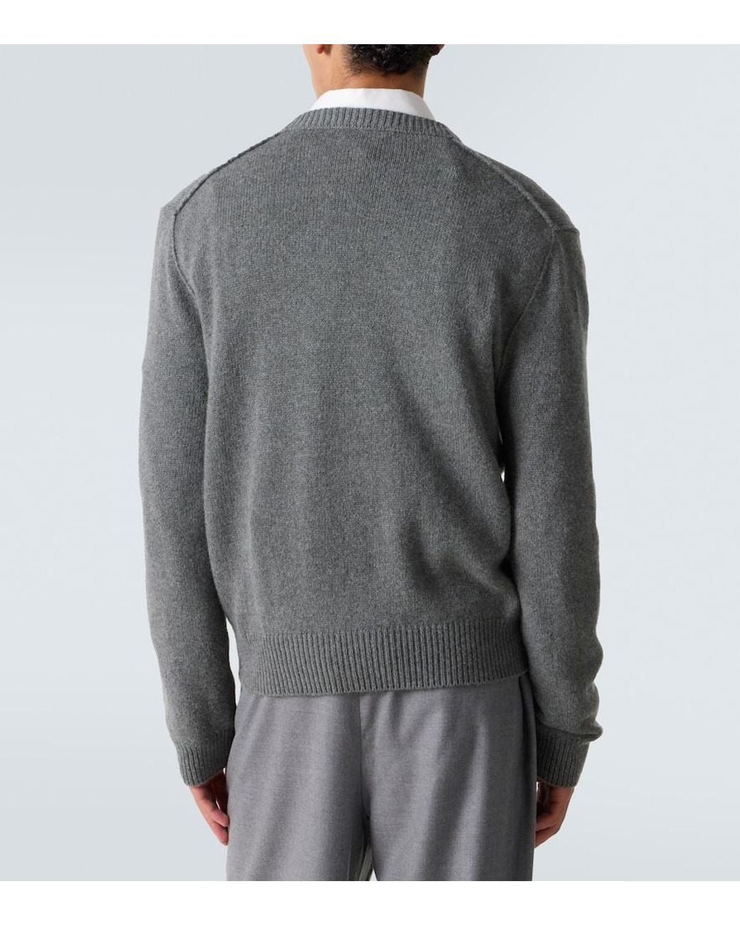 The Row Gray Horik Cashmere Sweater for men