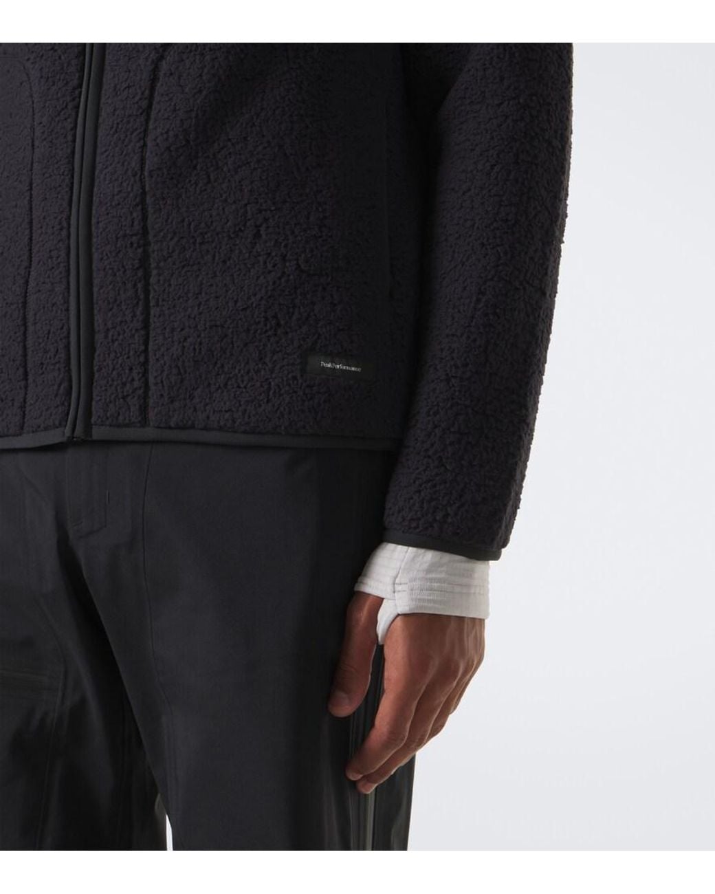 Peak Performance Black Wildrush Teddy Jacket for men