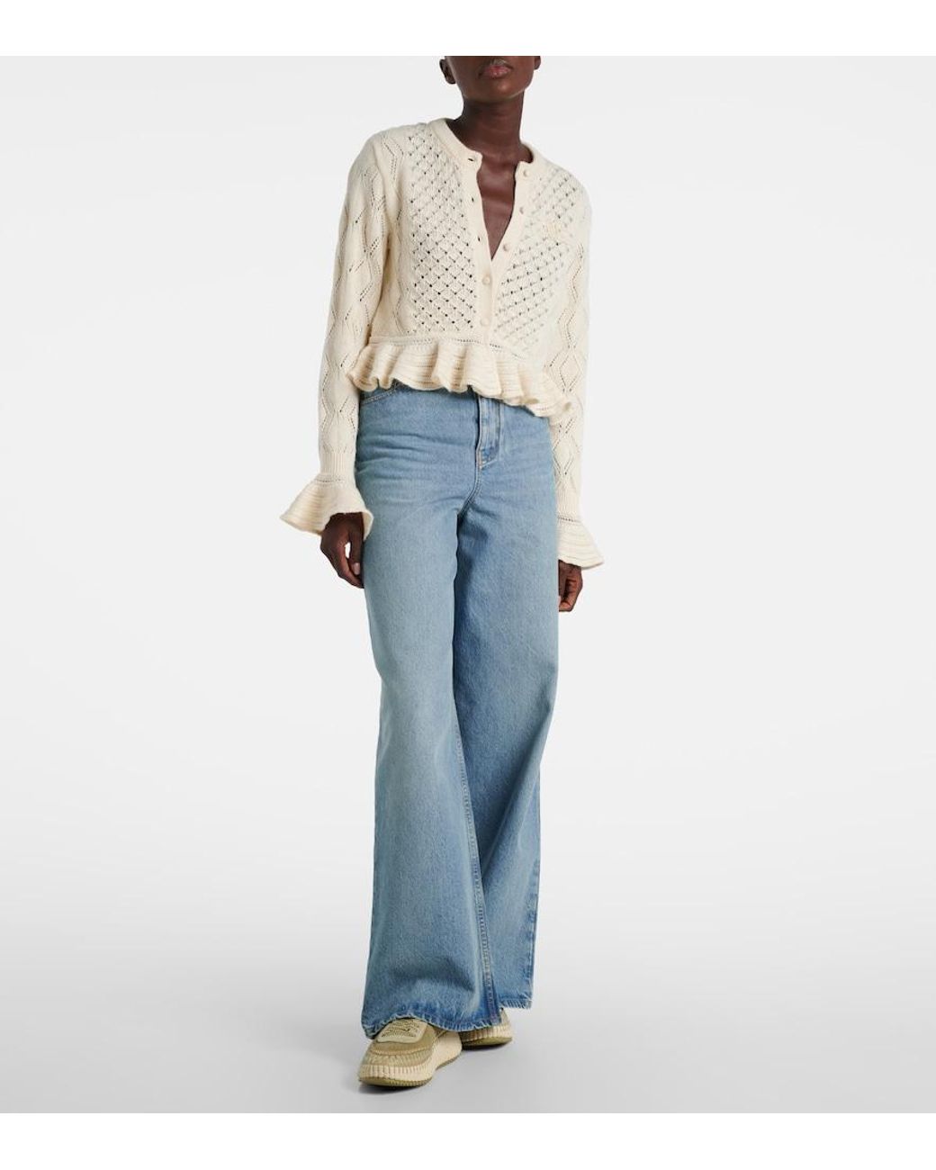 Chloé Metallic Nama Suede Sneakers