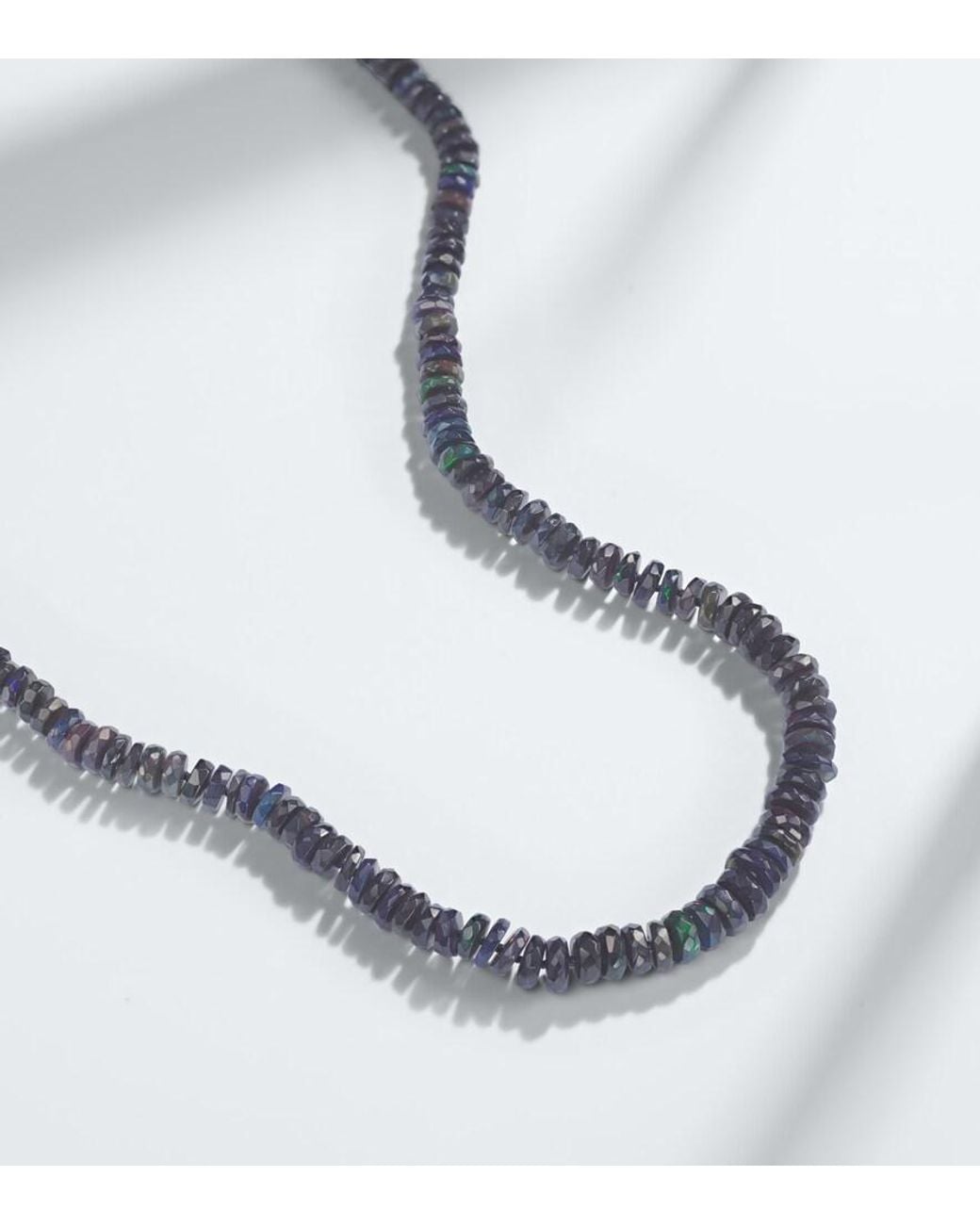 Ileana Makri Metallic 9Kt Beaded Necklace With Opals for men