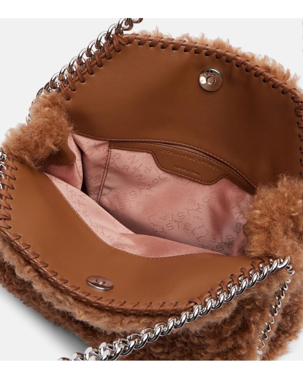 Stella McCartney Brown Falabella Mini Shoulder Bag