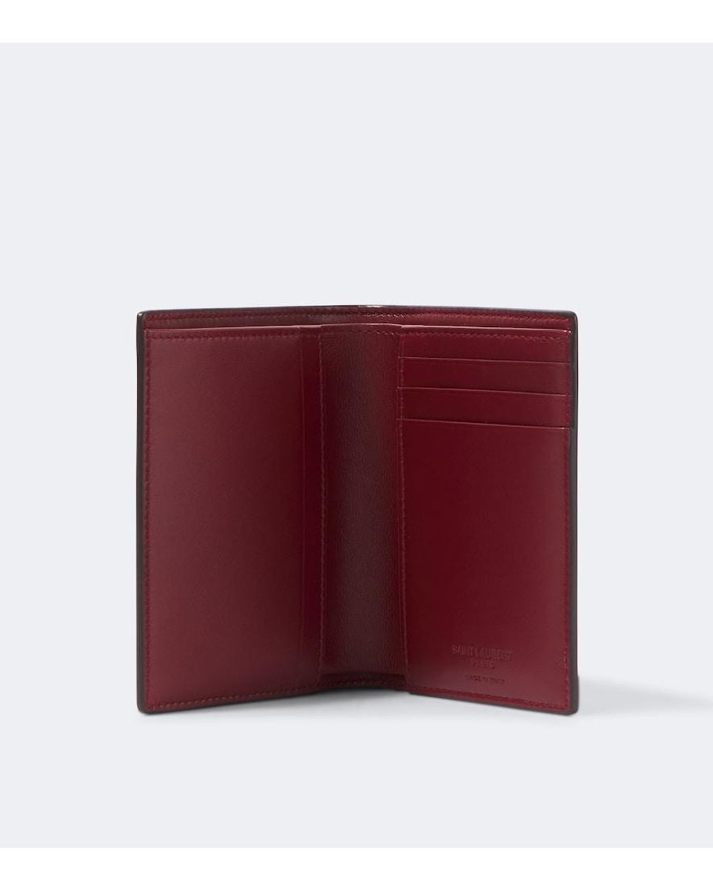 Saint Laurent Black Leather Bifold Wallet for men