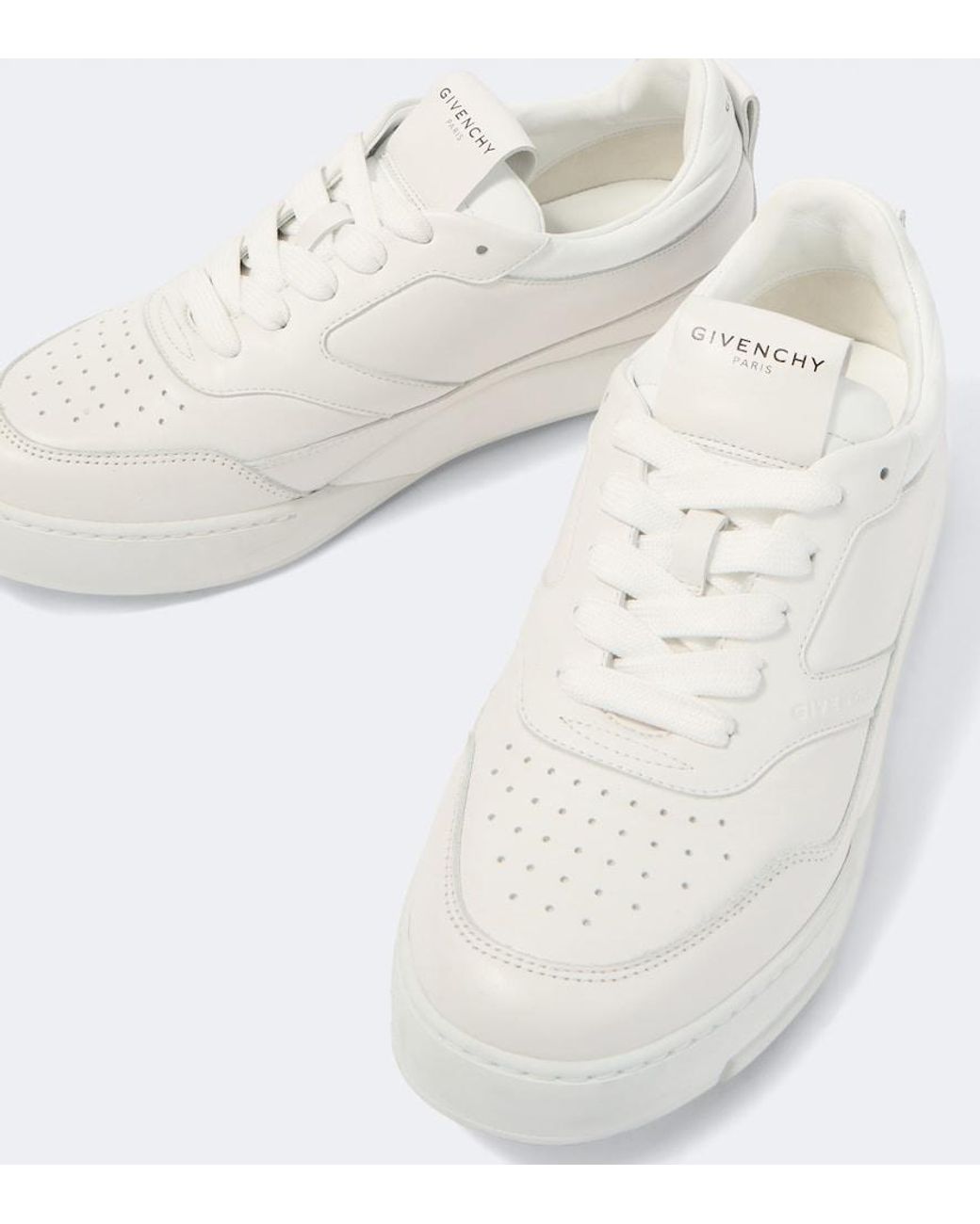 Givenchy White Yard Leather Sneakers for men