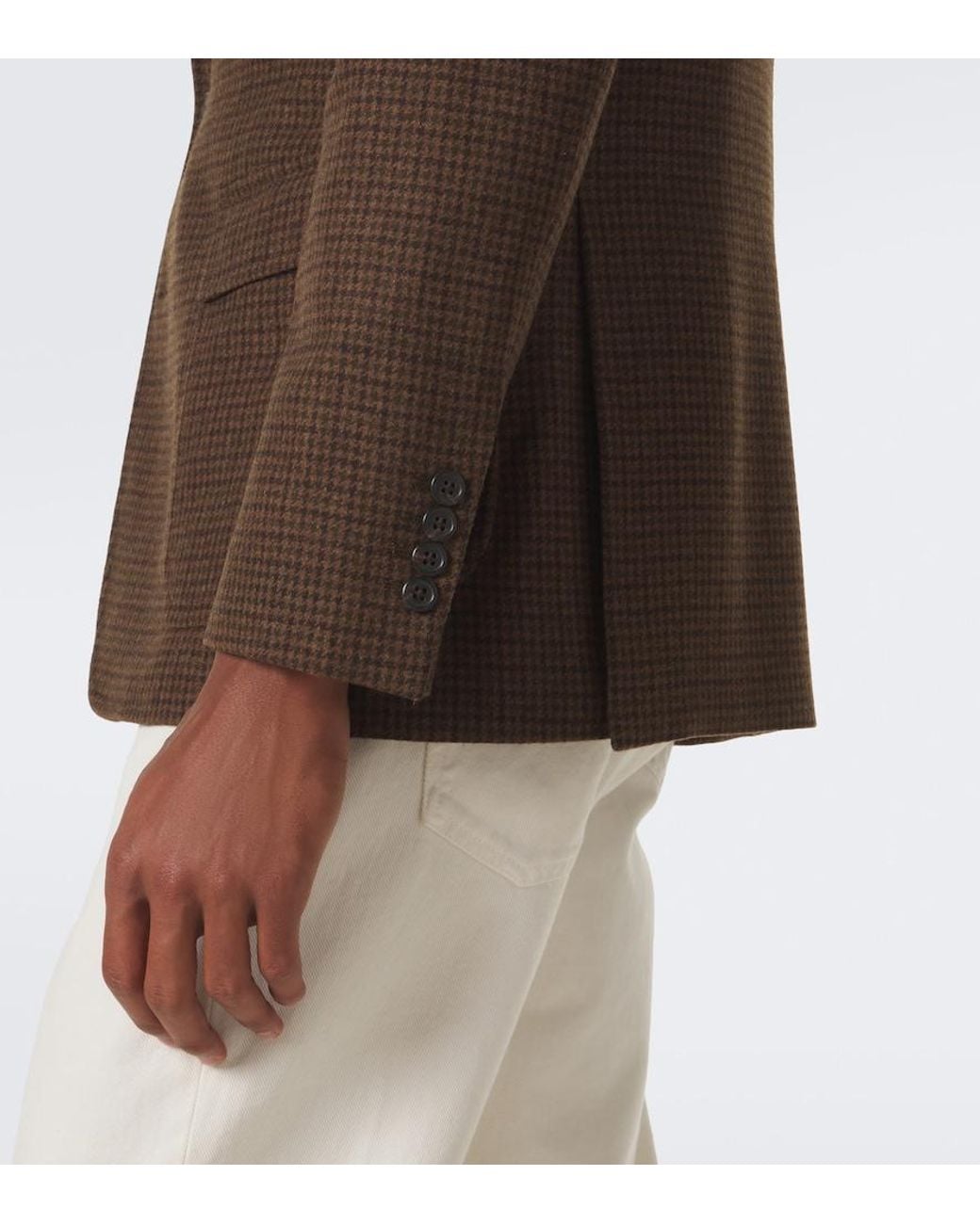 Polo Ralph Lauren Brown Checked Wool-Blend Blazer for men