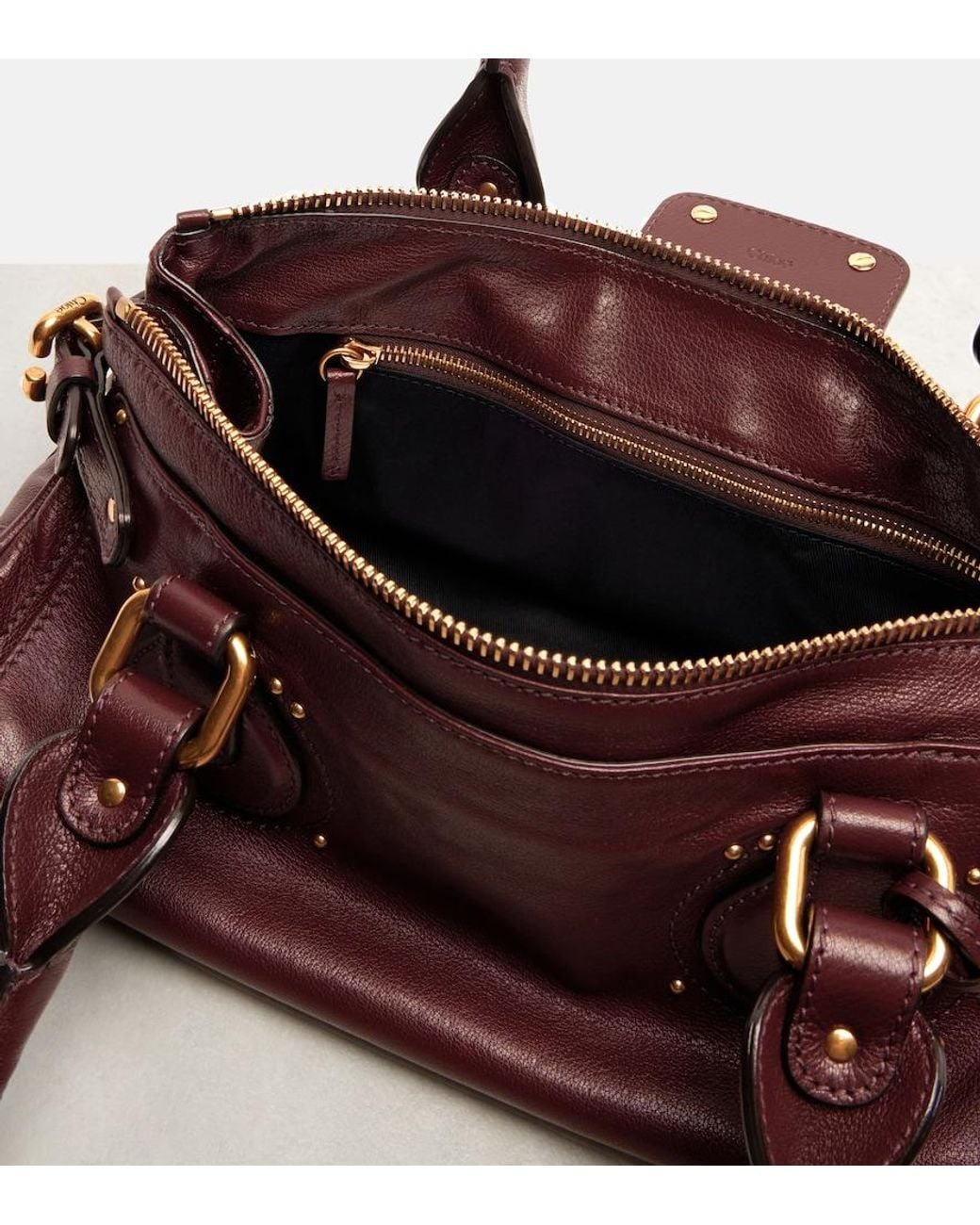 Chloé Brown Paddington Leather Shoulder Bag
