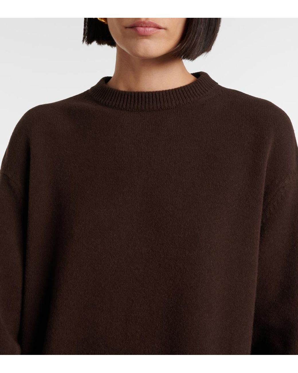 FFORME Brown Ainsley Wool And Cashmere Shift Dress