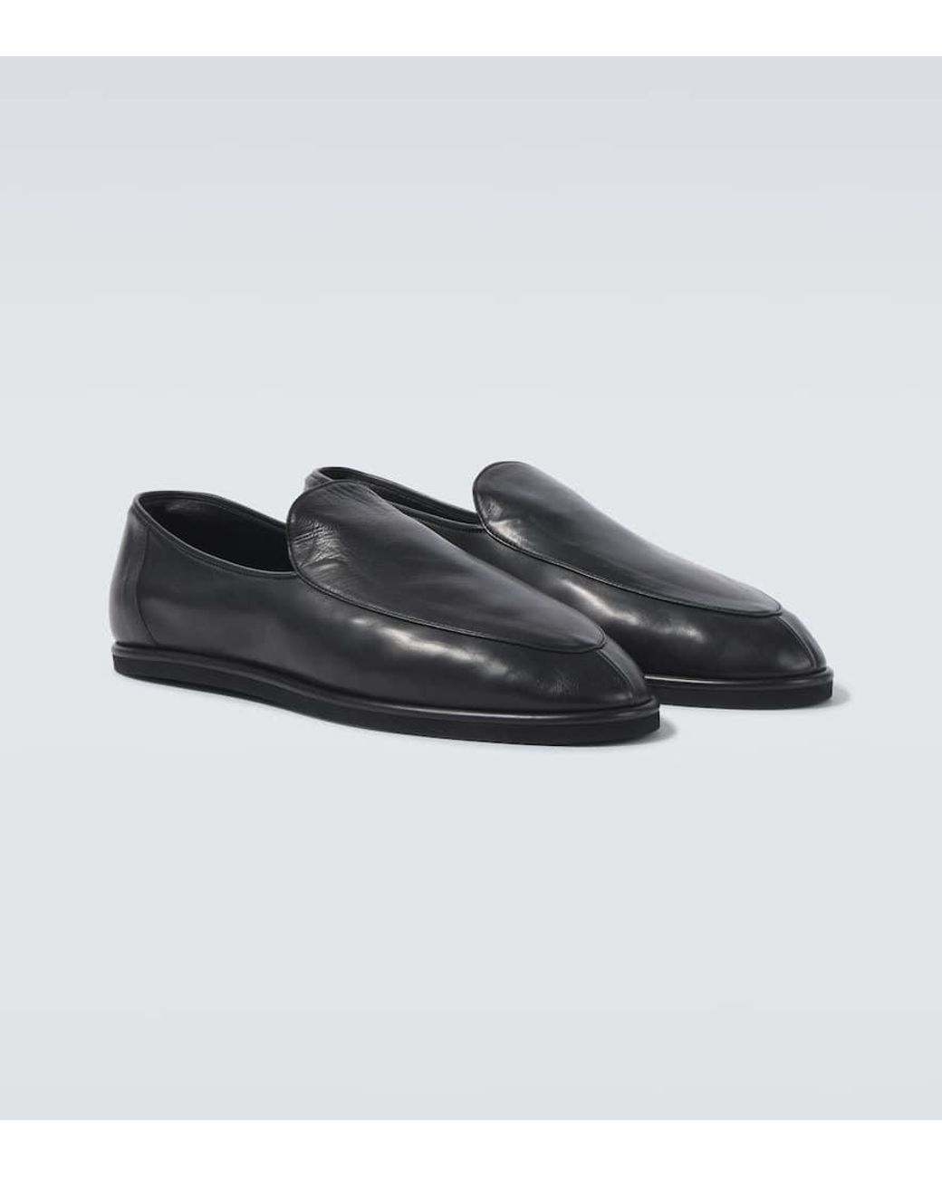 auralee-black-Leather-Slip-On- auralee-black-Leather-Slip-On-