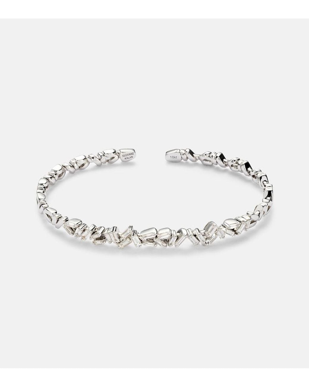 Suzanne Kalan Metallic Fireworks 18Kt Cuff Bracelet With Diamonds