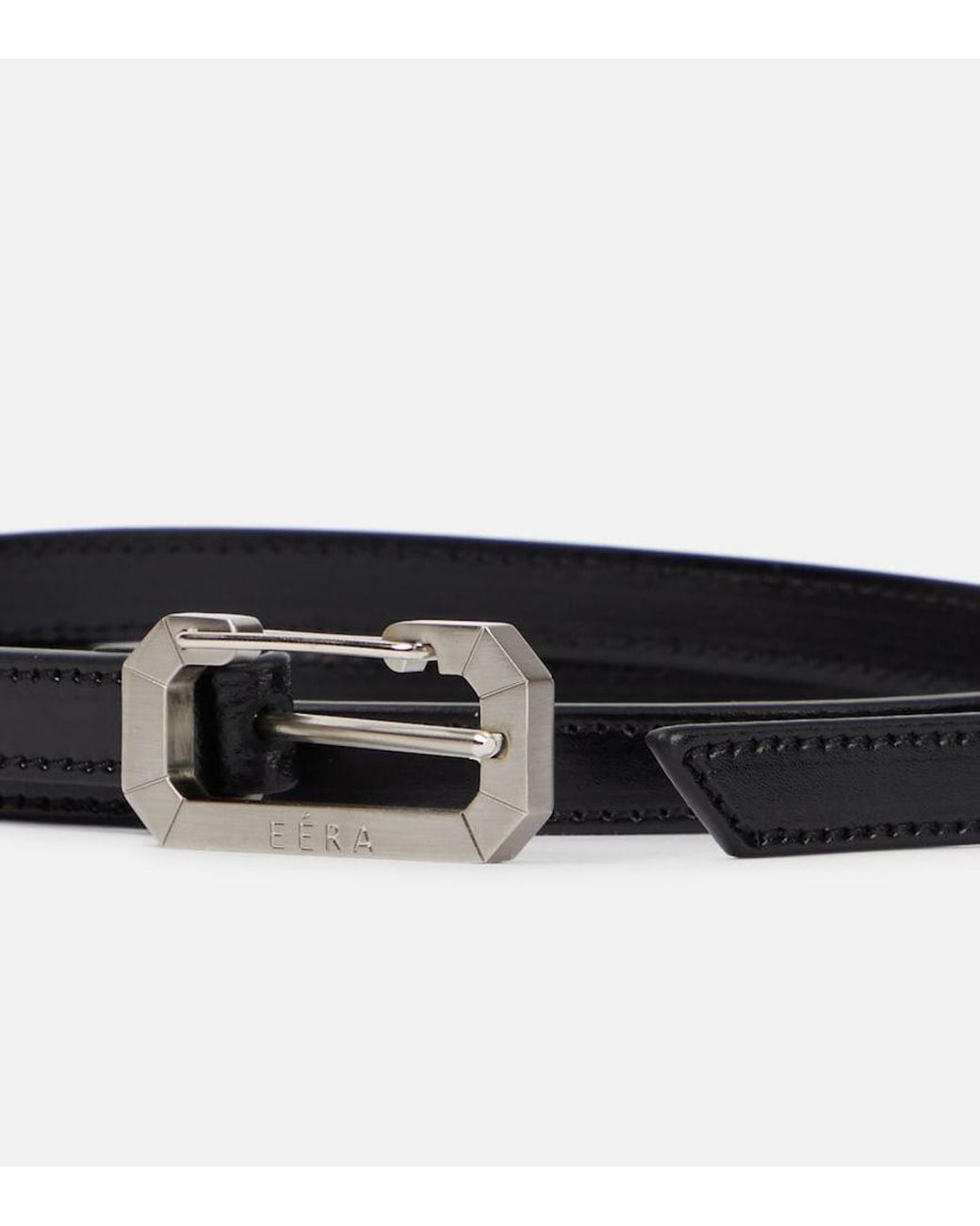 Eera Black Guertel Aus Leder