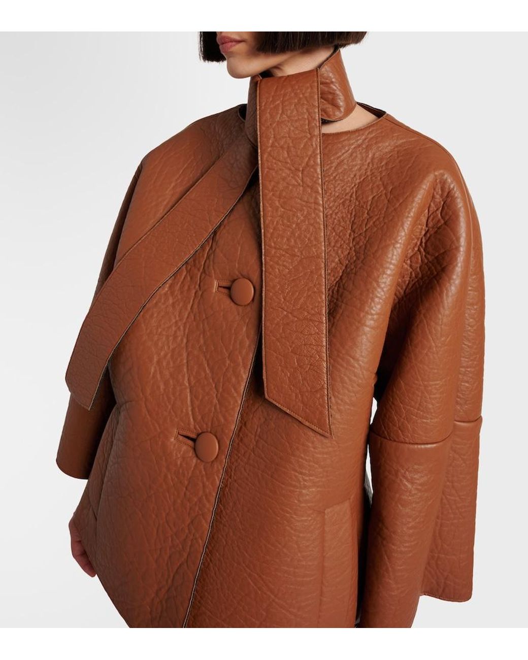 Prada Brown Lederjacke