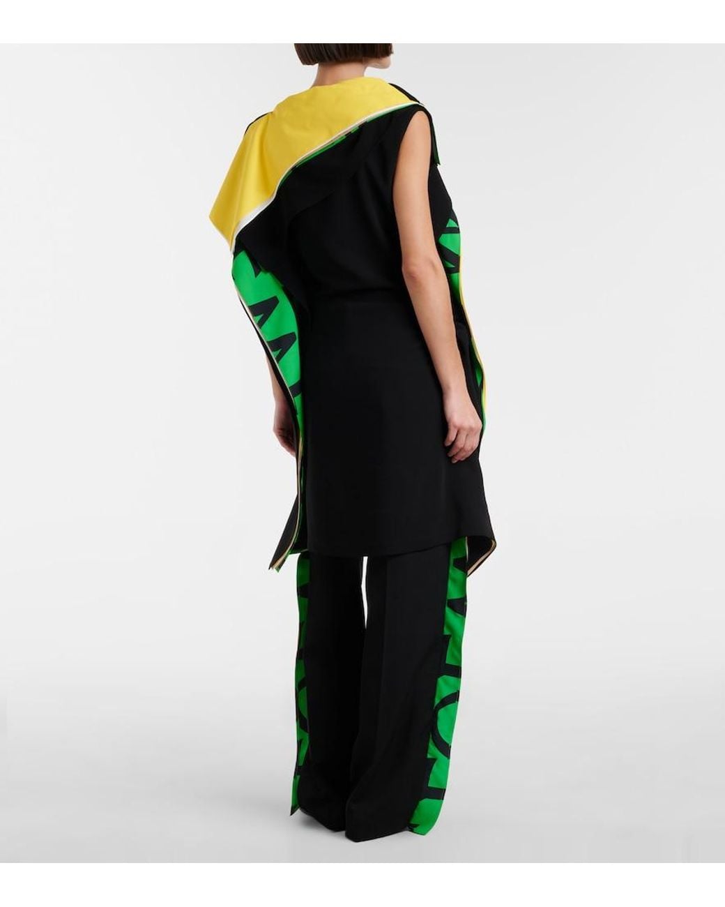 Loewe Black Wool Wide-Leg Pants