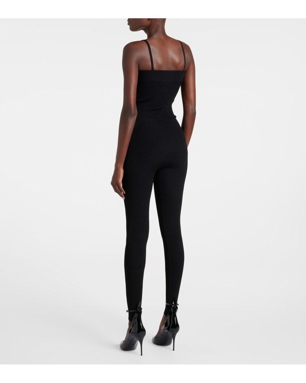 Alaïa Black Bustier Catsuit