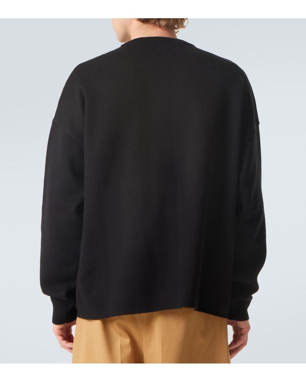 Loewe Black Anagram Embroidered Sweater for men