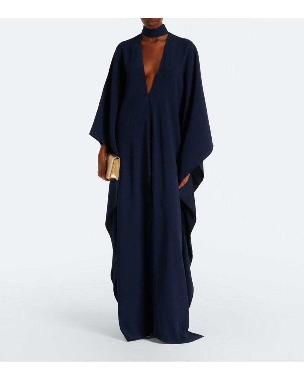 Taller Marmo Blue Ooo Crepe Cady Kaftan