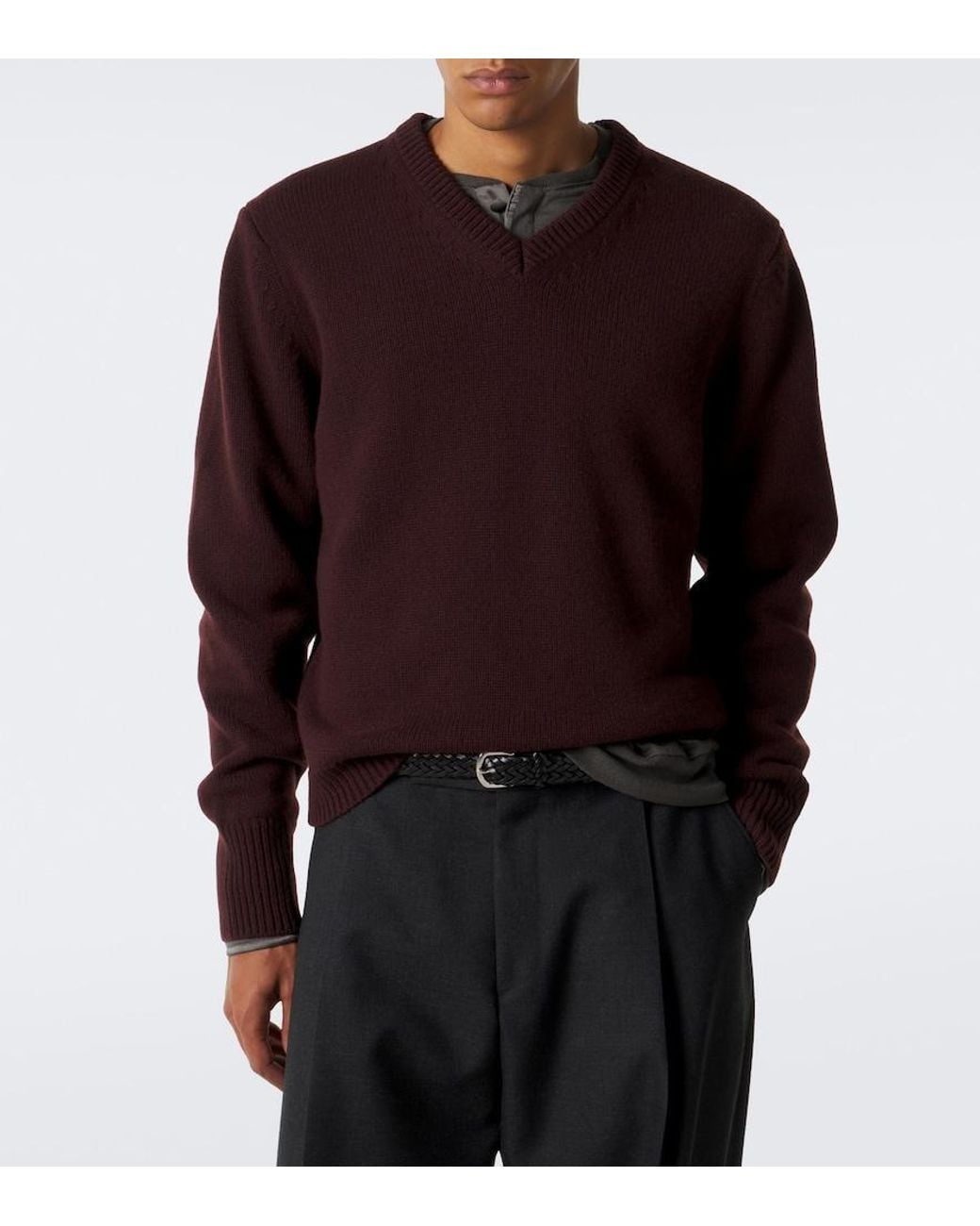 Studio Nicholson Brown Miska Wool Sweater for men