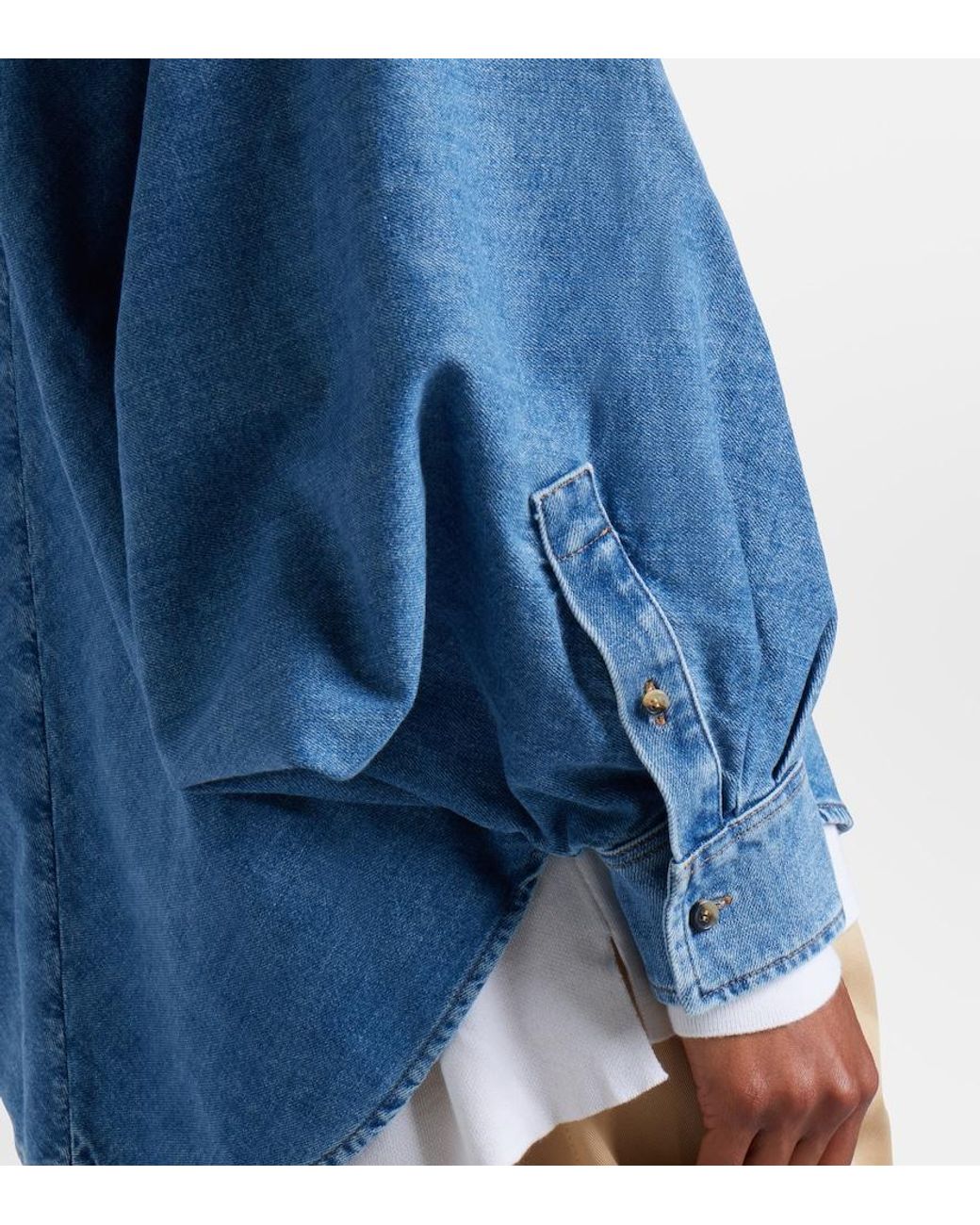 Loewe Blue Double L Denim Shirt